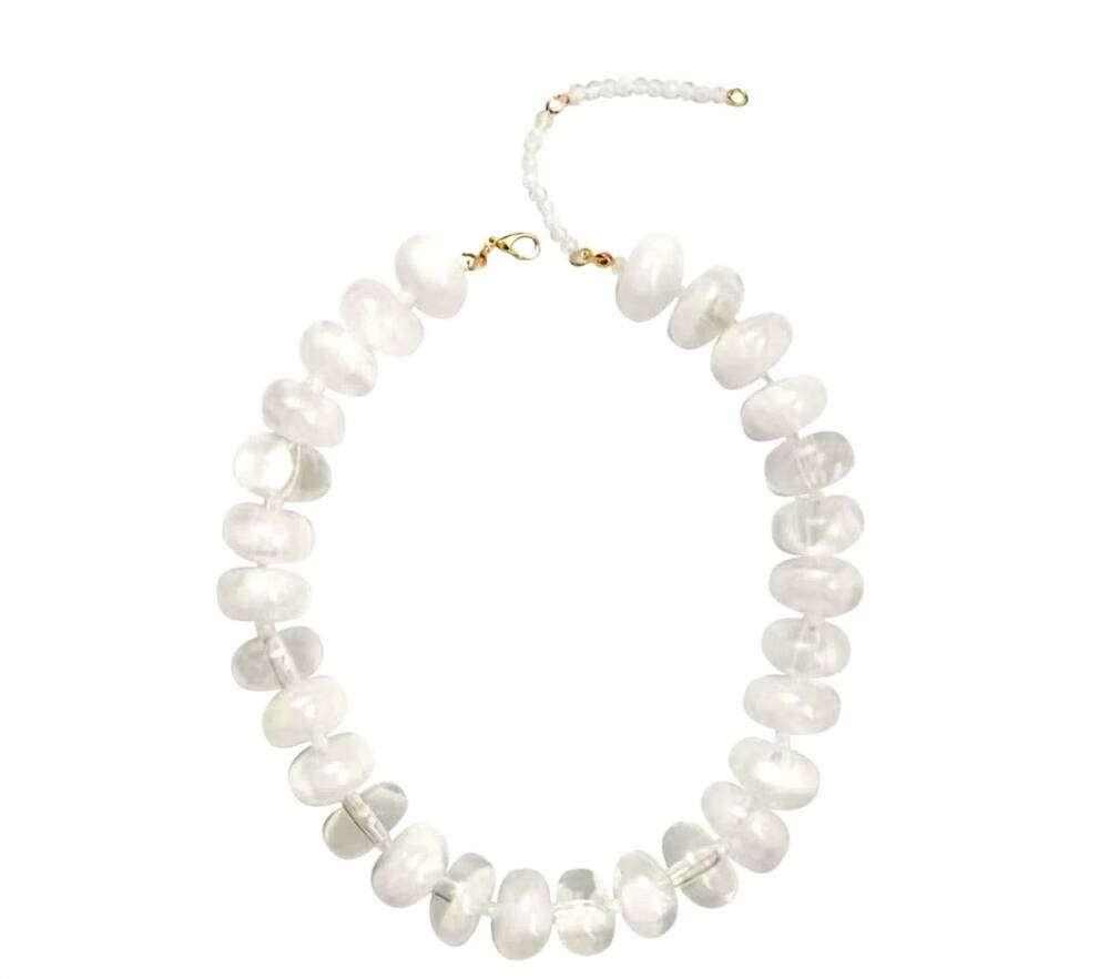 NEW GEMELLI the newport necklace in clear